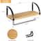 NEX™ 15" Wall Mounted Paper Towel Holder with Wood Shelf